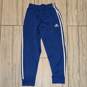 Adidas Kids Royal Blue Joggers with White Stripes